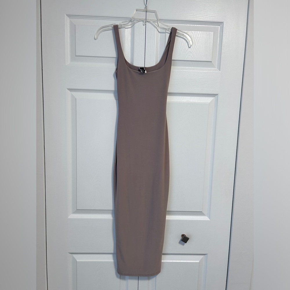 Taupe Midi Dress